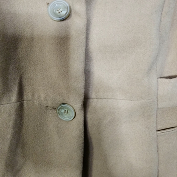 Style & Co ladies pea coat with faux fur animal print - Picture 9 of 11